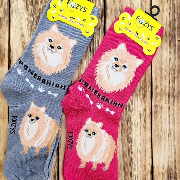 Unisex Canine Foozys Socks - Pomeranian - Picture 1 of 2